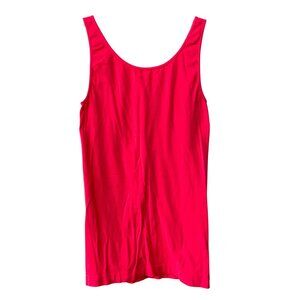Nikibiki Tank Top One Size Sleeveless Scoop Neck Bright Pink Stretch Essentials
